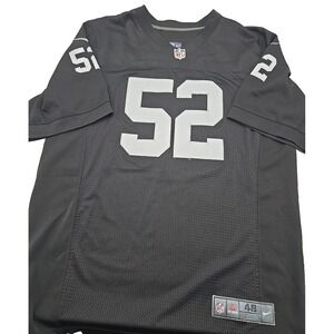 Las Vegas‎ Raiders NFL Khalil Mack #52 Nike On Field Football Jersey 48